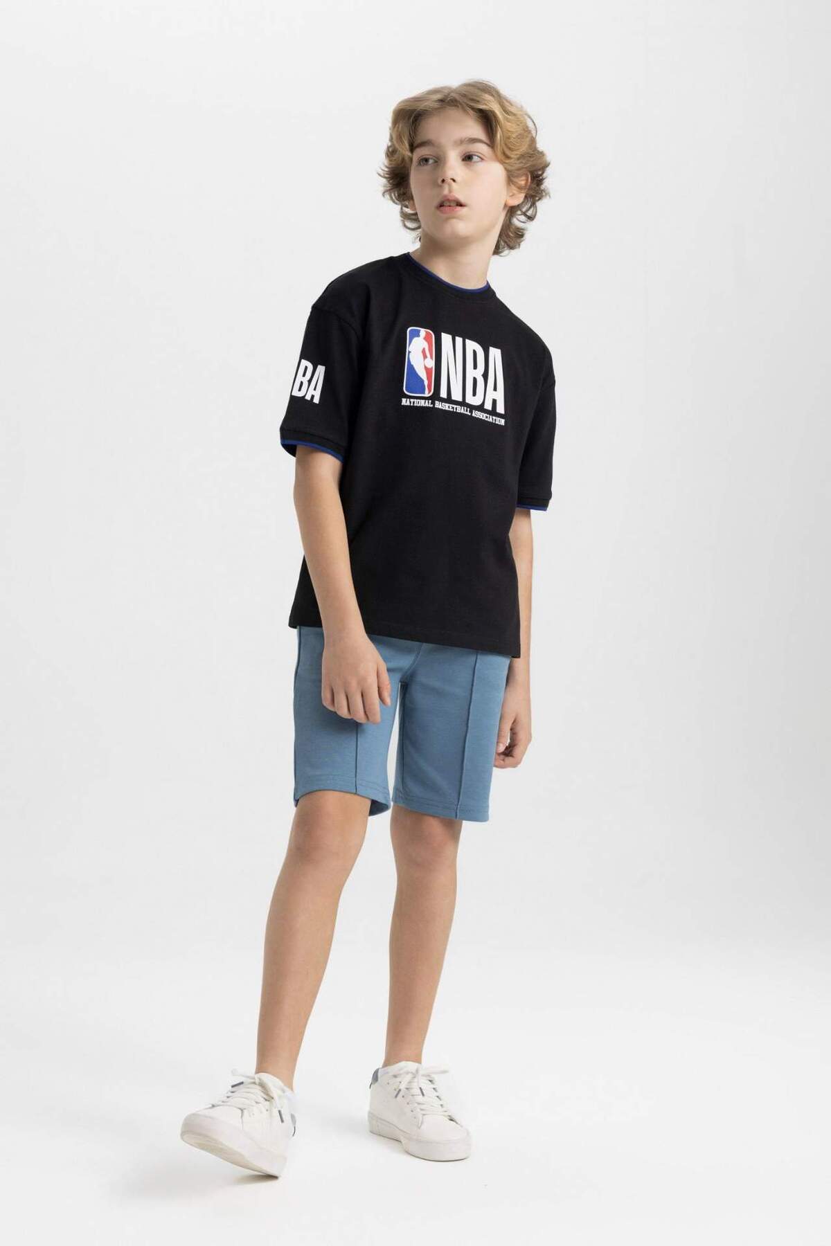 DeFacto-Boy's Basic Plain Bermuda Shorts B5869A824Hs 4