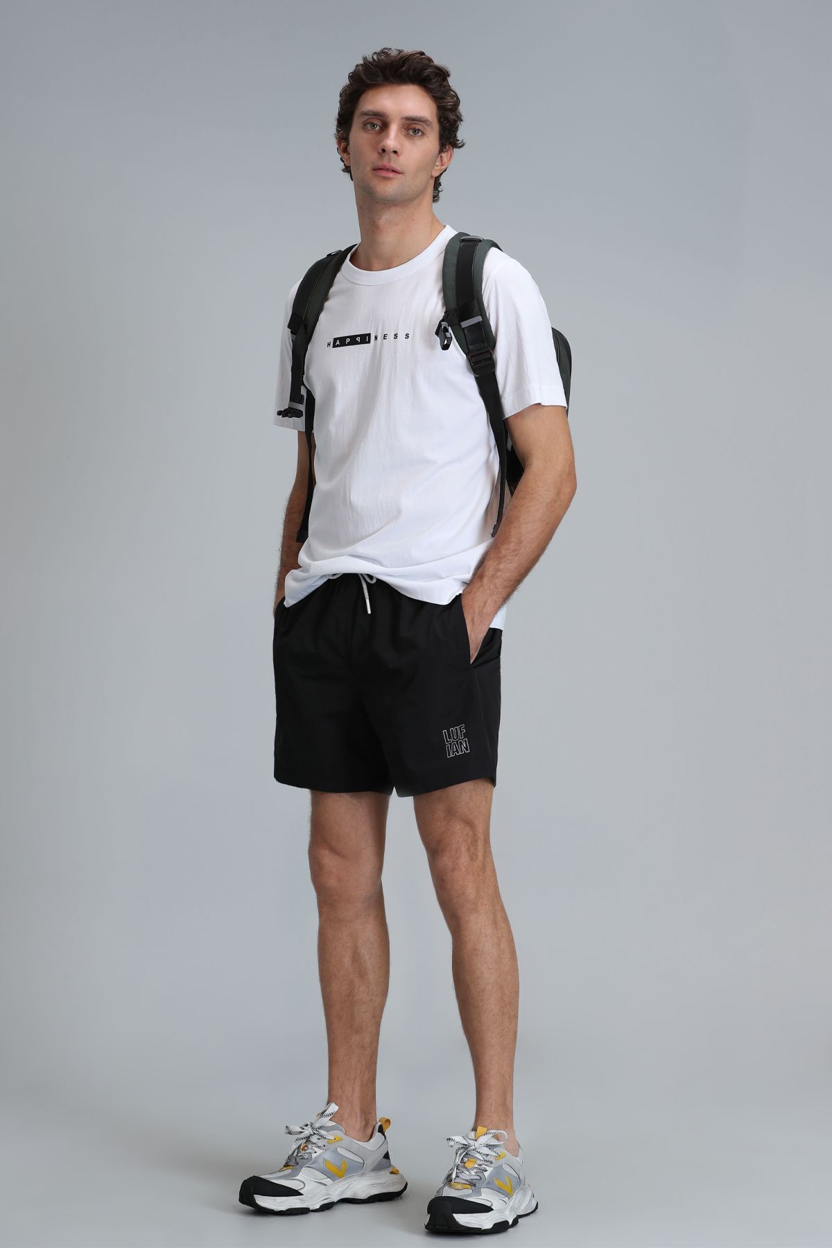 Lufian-Tricou grafic modern Kane alb 4