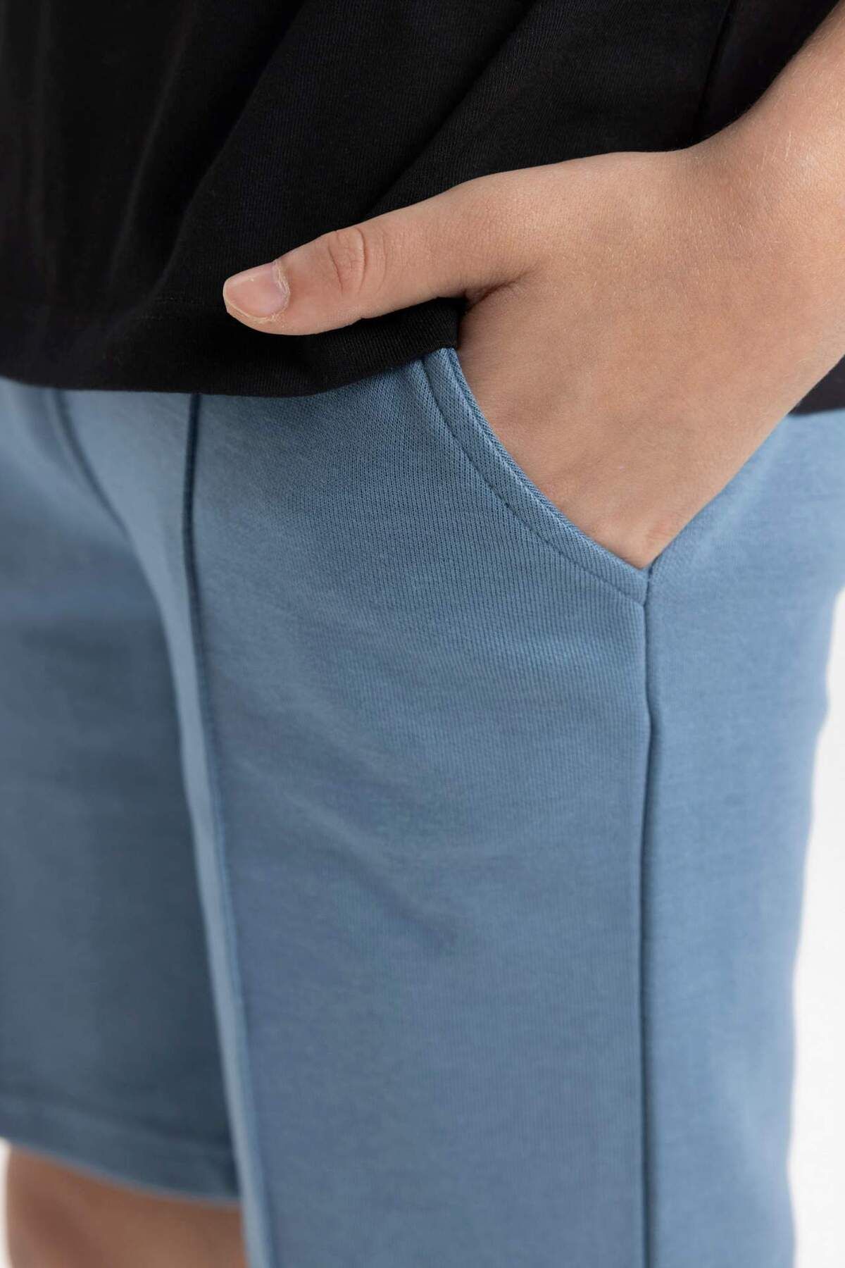 DeFacto-Boy's Basic Plain Bermuda Shorts B5869A824Hs 6