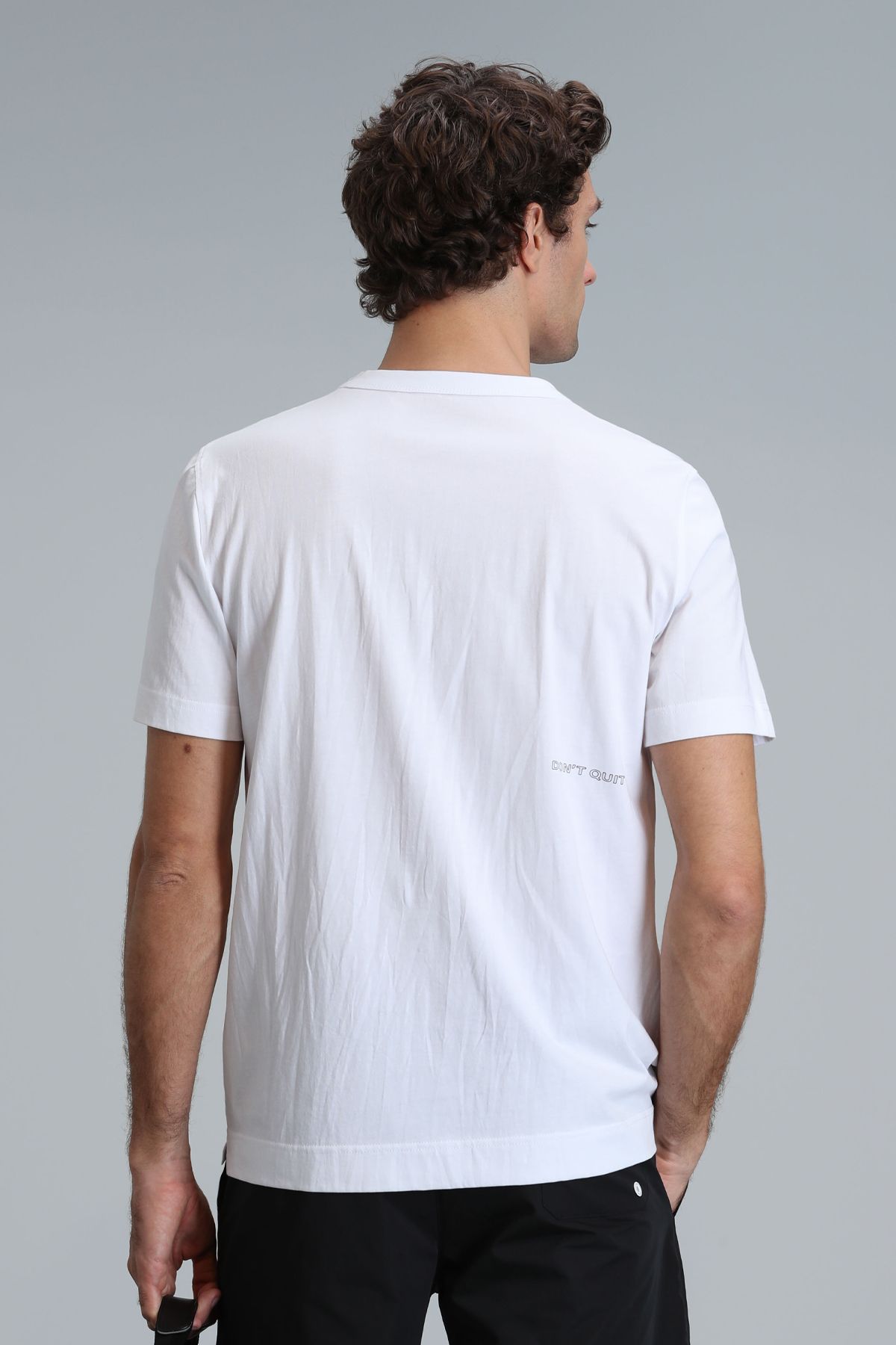 Lufian-Tricou grafic modern Kane alb 6