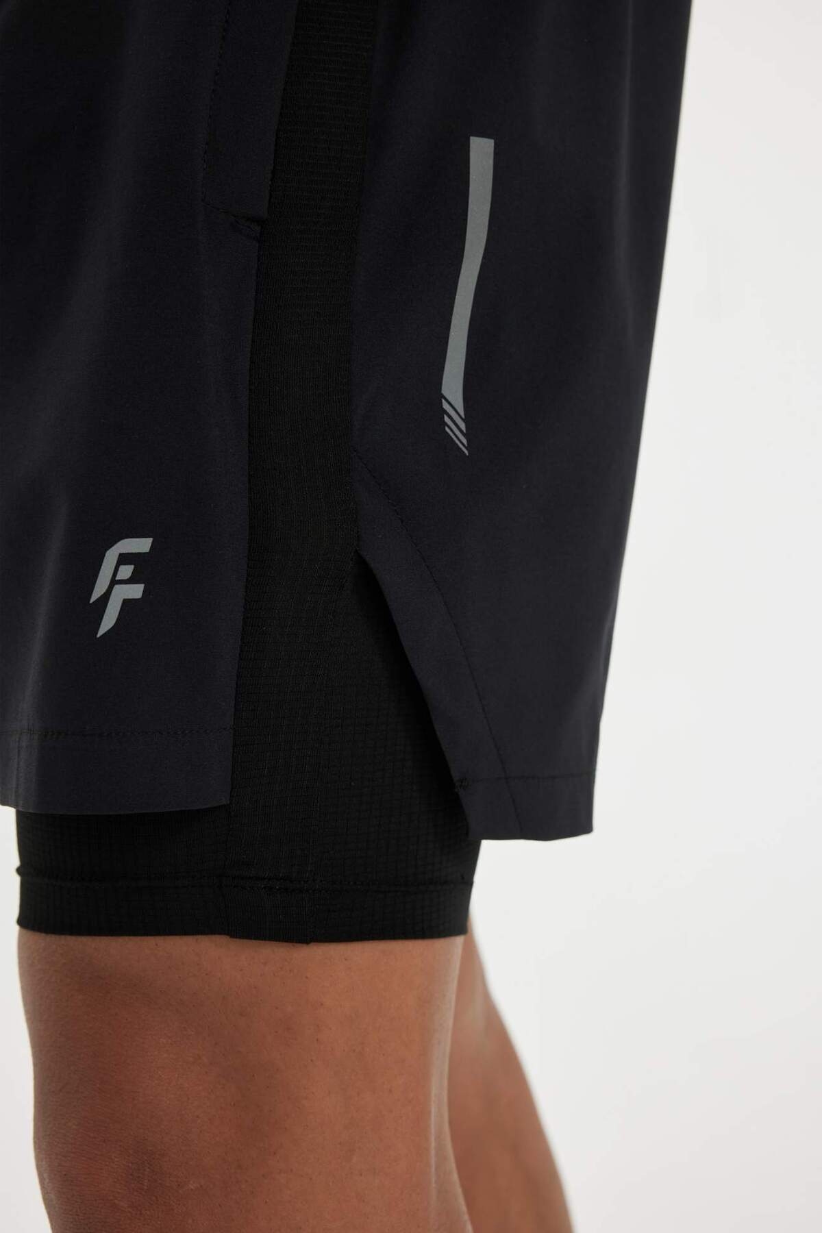 DeFacto-Fit Slim Fit Slim Fit gewebte Sportler-Leggings Shorts B5161ax24sp 7