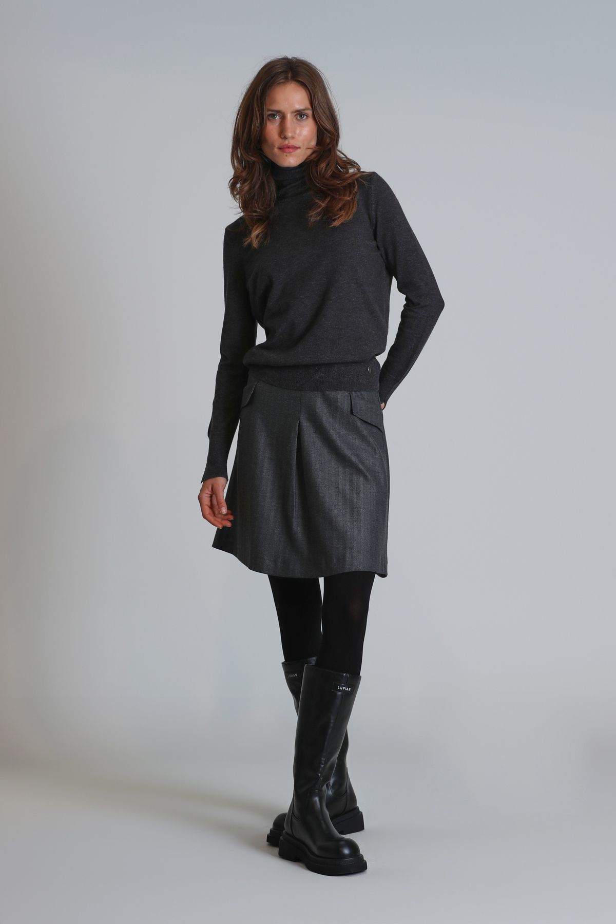 Lufian-Anthracite Burnaby Women's Sweater 4