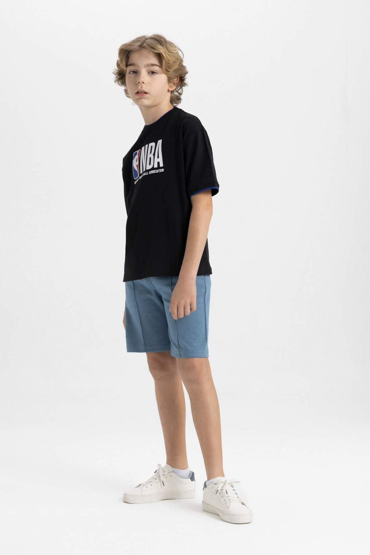 DeFacto-Boy's Basic Plain Bermuda Shorts B5869A824Hs 5
