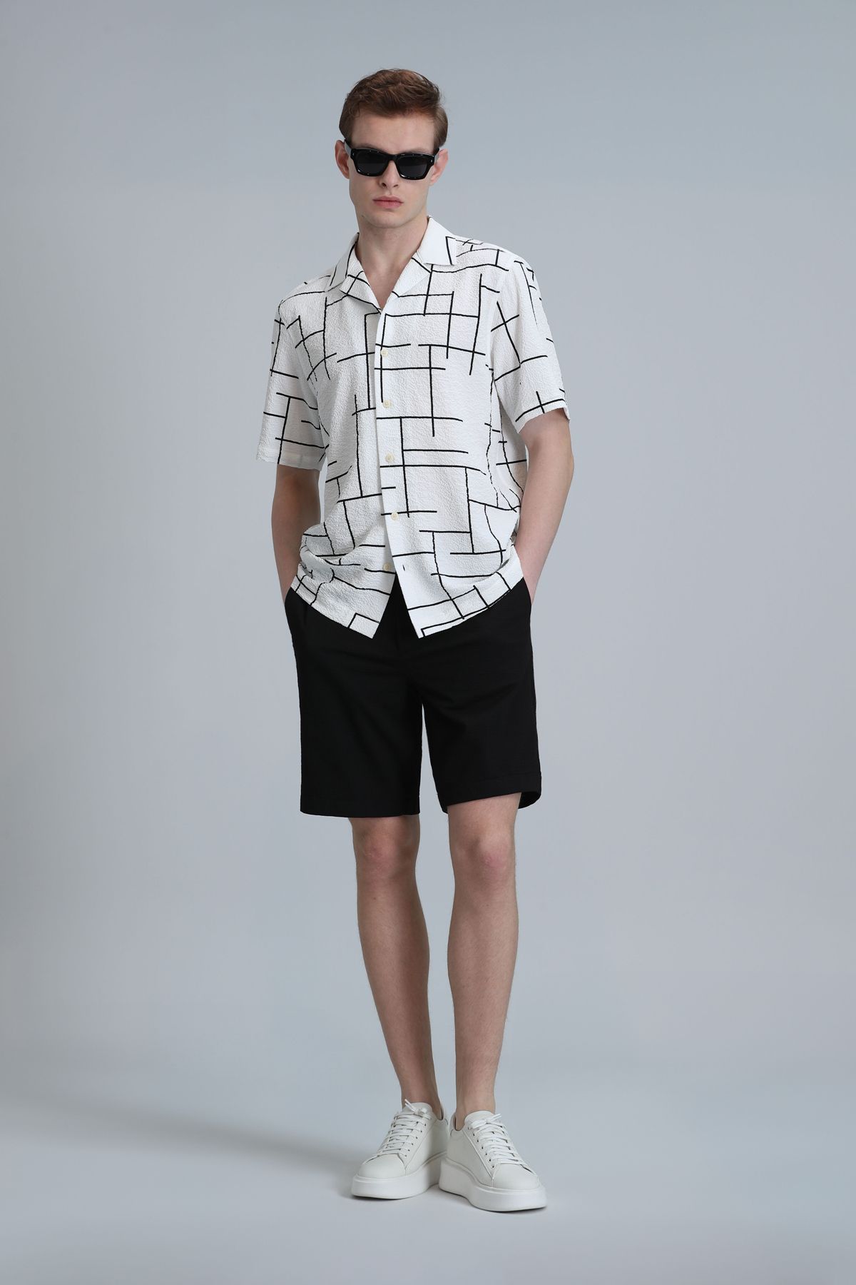 Lufian-Daniel Sports Men's Slim Fit Black Chino Shorts 4