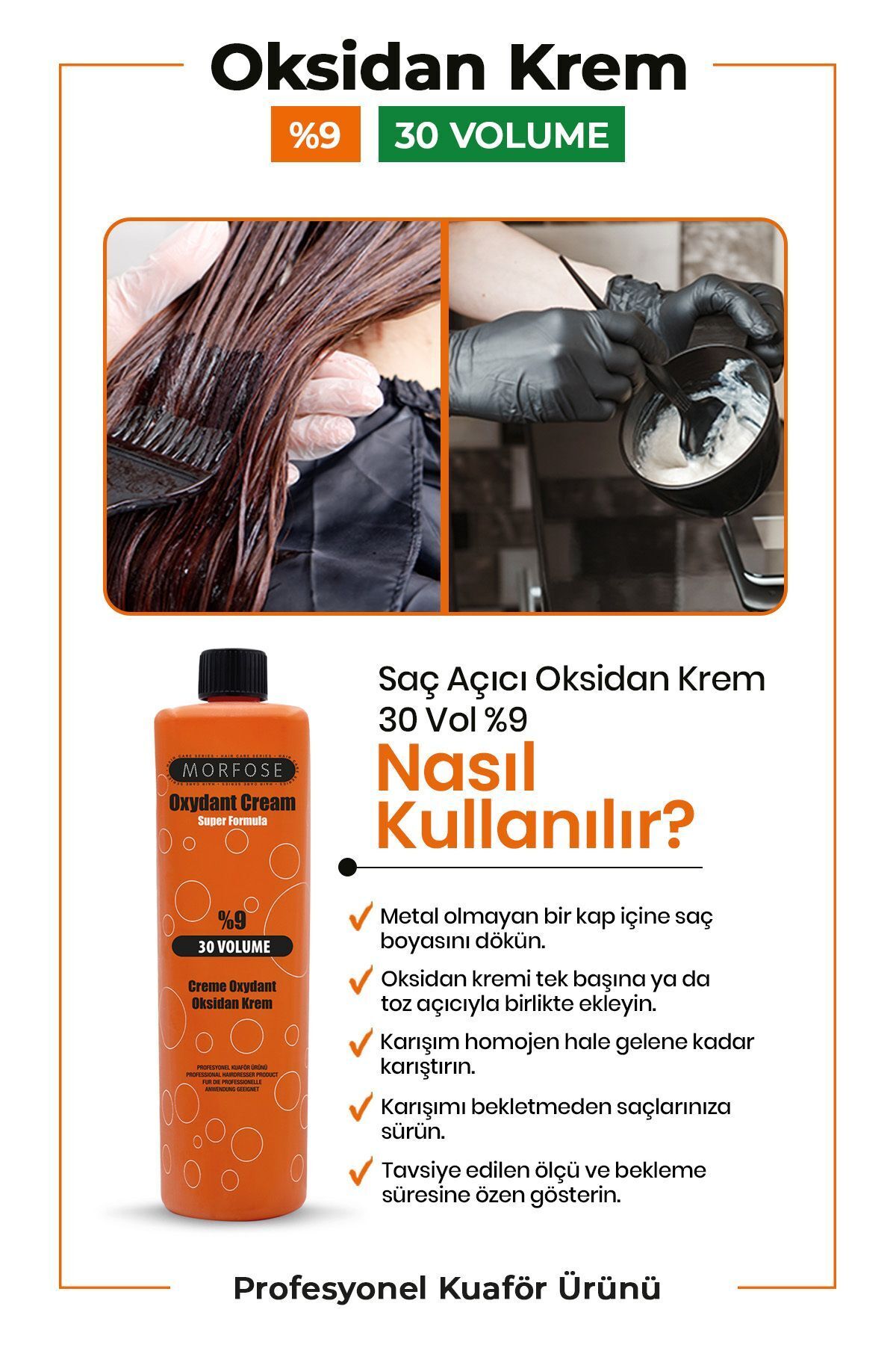 Oksidan Krem 30 Volume 1000 Ml — MRF-83207 — تصویر 3 از 3