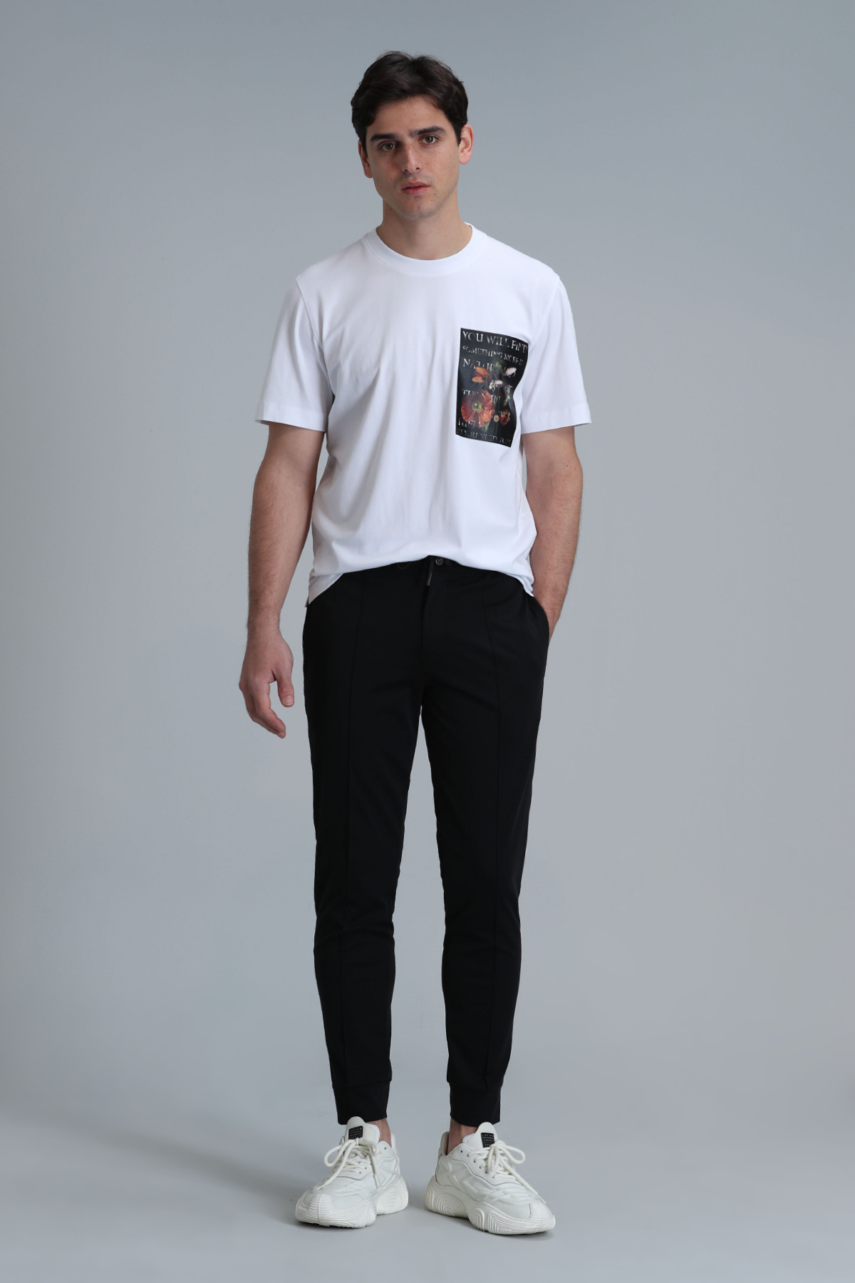 Lufian-Exotic Modern Graphic T- Shirt White 2