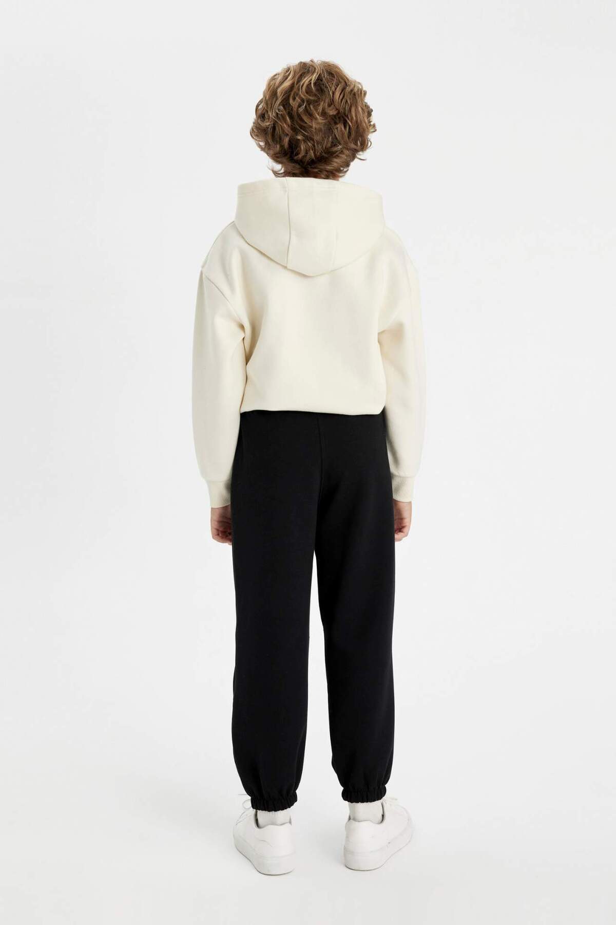 DeFacto-Αγόρι μαύρο με ελαστική μέση και τσέπες Basic Plain Jogger Sweatpants C2093A824SP 7
