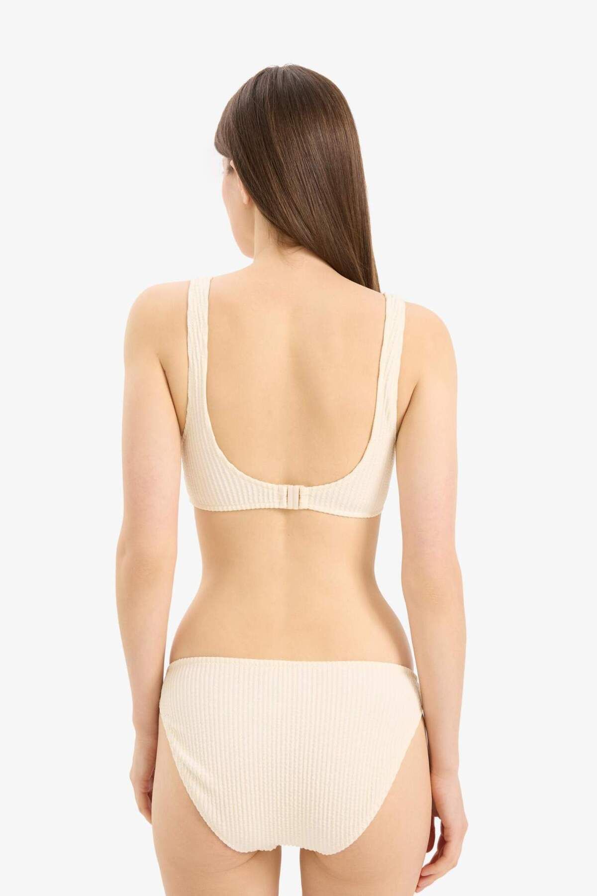 DeFacto-Regular Fit Wrap Bikini Bottom-Fall in Love B6904Ax24Sm 5