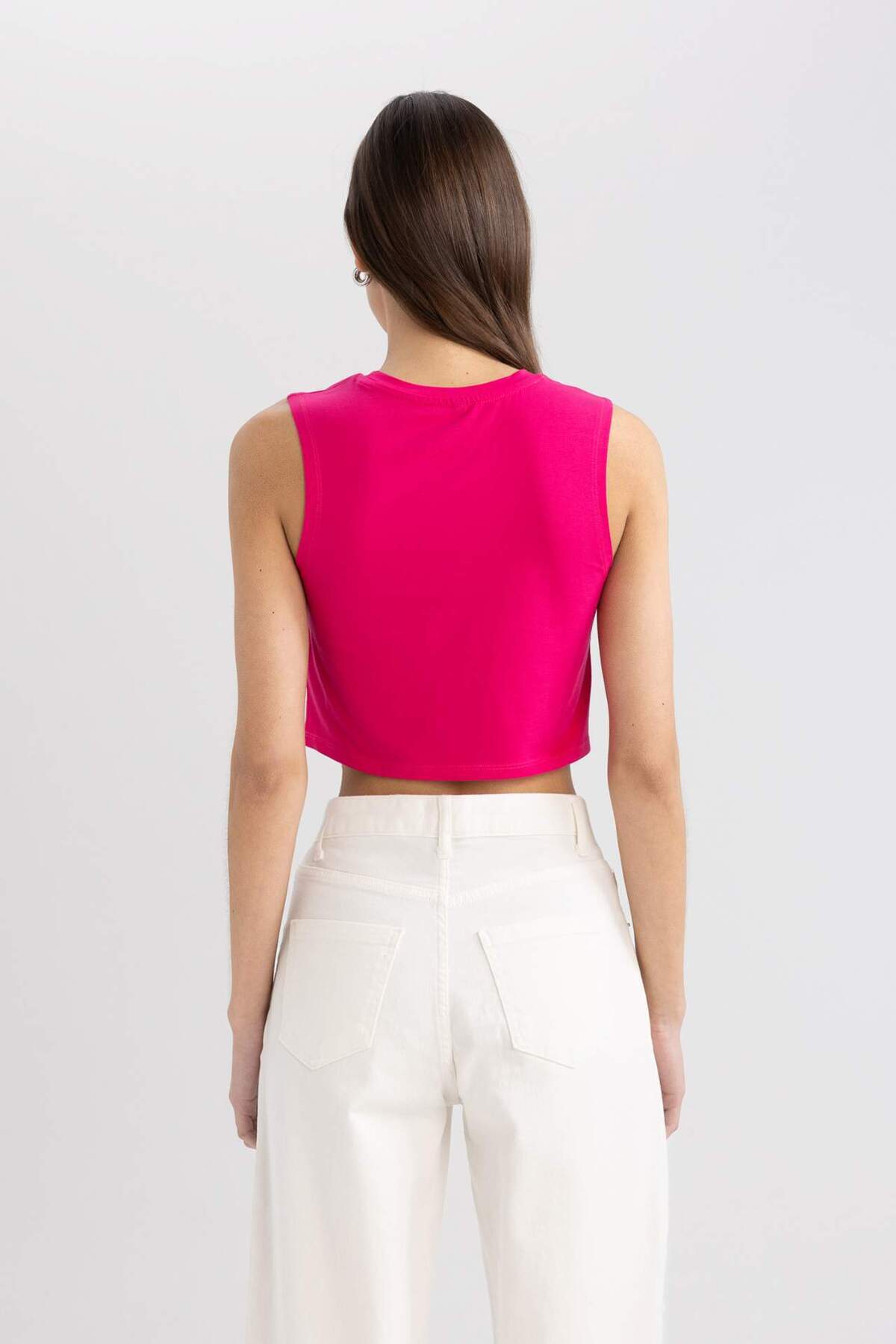 DeFacto-Crop Crew Gât Basic Uniformă Atlet C6205ax24sm 5