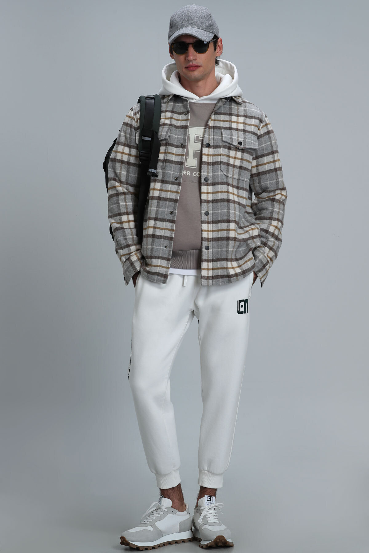 Lufian-Свіжі чоловічі труси Gomlek Regular Fit Grey 4