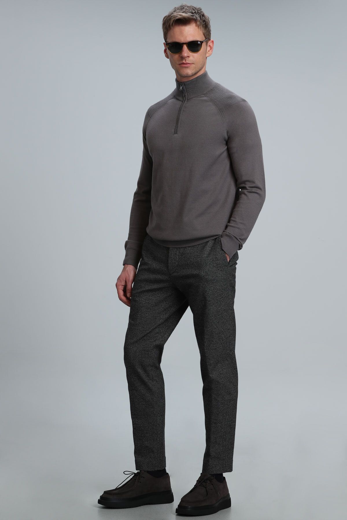 Lufian-Sky Smart Herren Chinohose Slim Fit Anthrazit 3