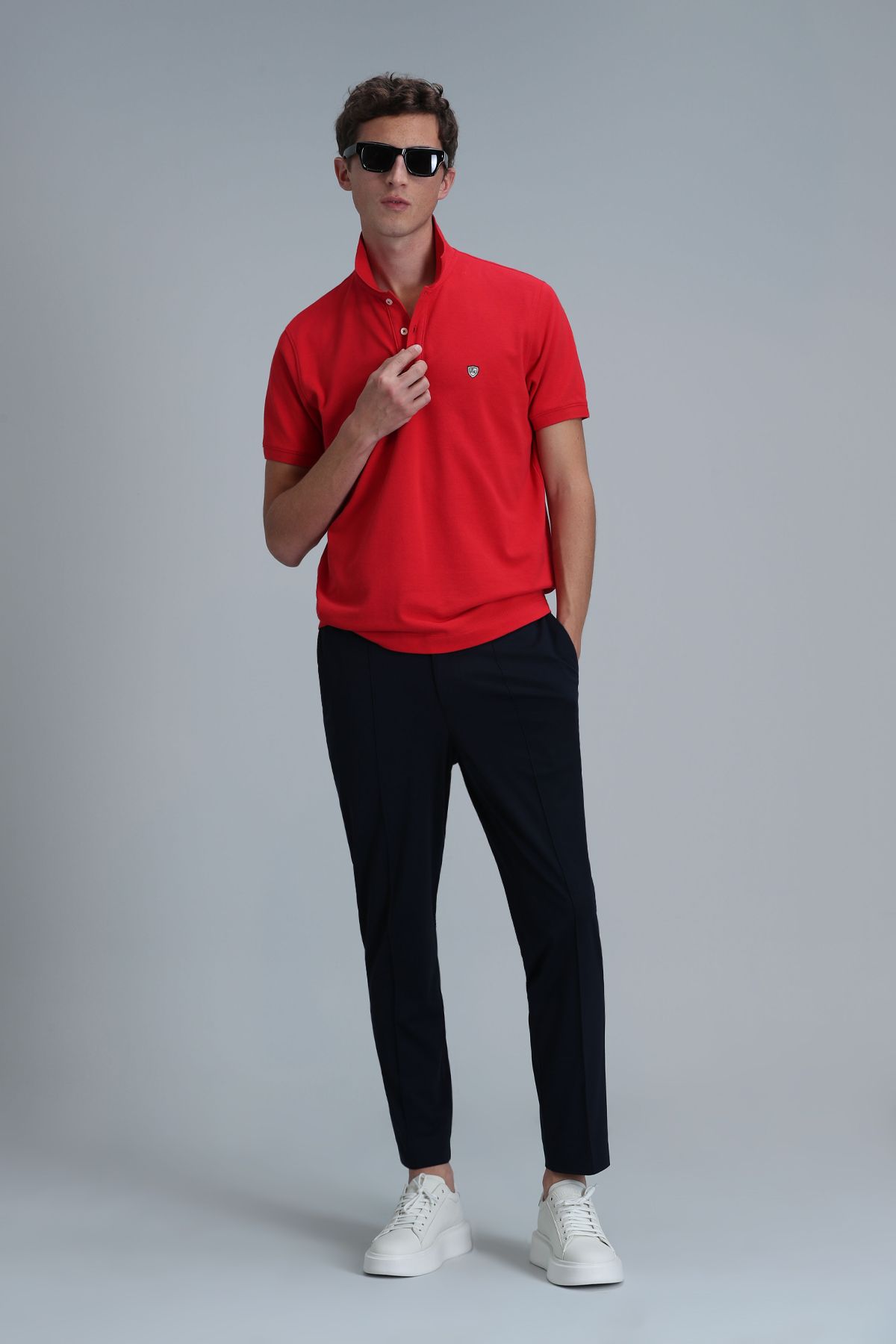 Lufian-Laon Smart Men's Polo T-Shirt Slim Fit Red 4