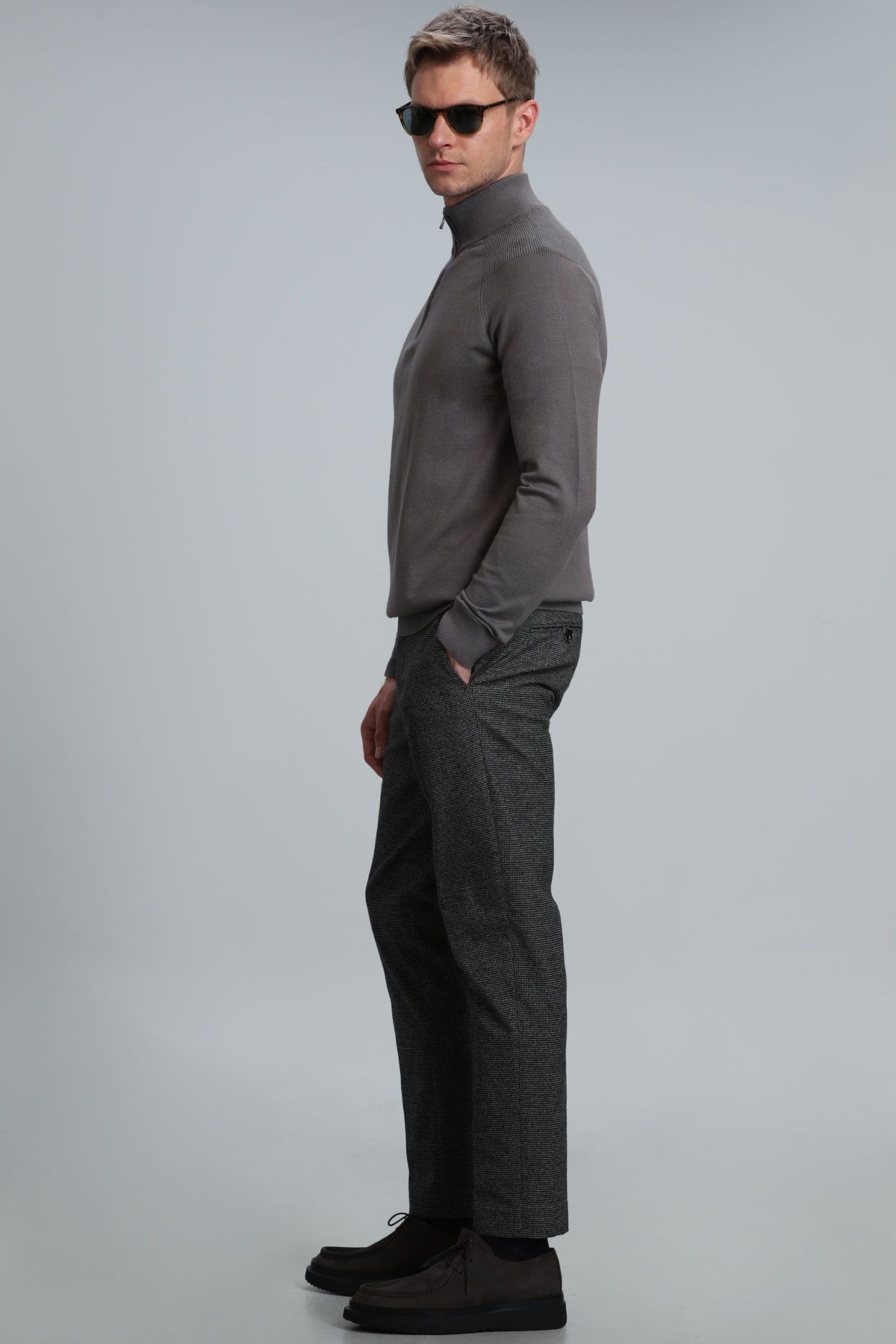 Lufian-Sky Smart Herren Chinohose Slim Fit Anthrazit 5