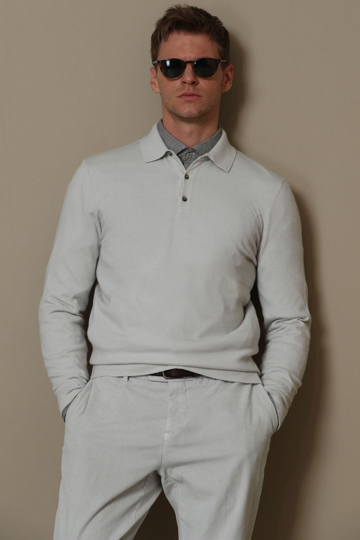 Lufian-Marnı Men's Sweater Ecru 1