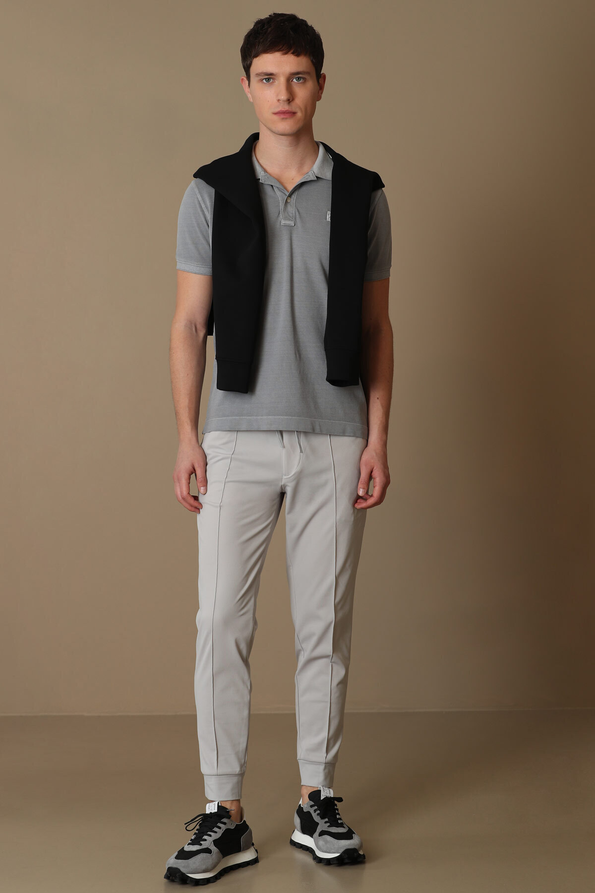 Lufian-Pito Jogger Pants Tailored Fit Stone 1