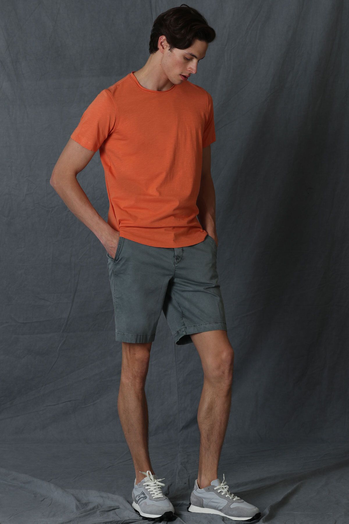 Lufian-Zegler Sports Men's Chino Shorts Slim Fit Green 3