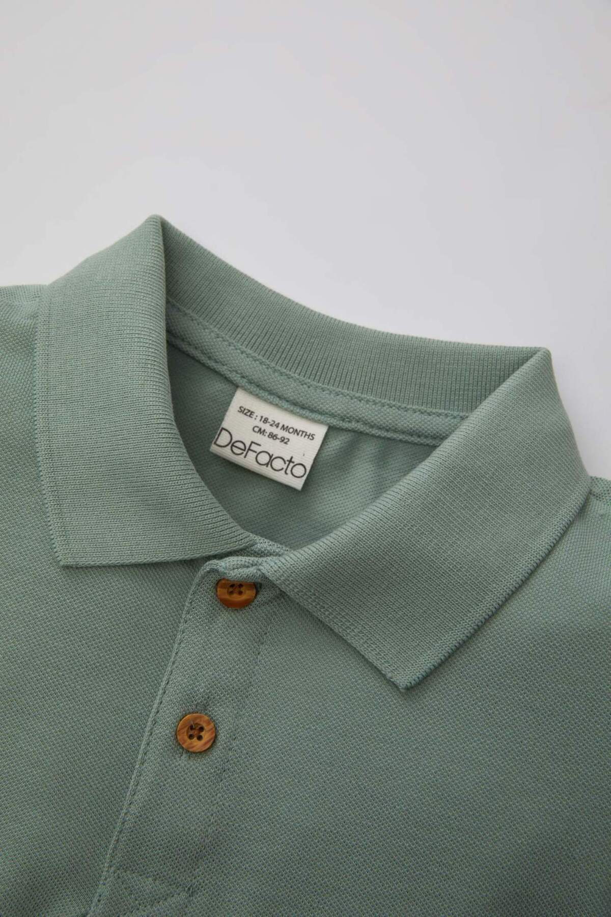 Defacto Erkek Bebek Pike Kısa Kollu Basic Polo Tişört B7007A524SM fotoğrafı 2 (önizleme)