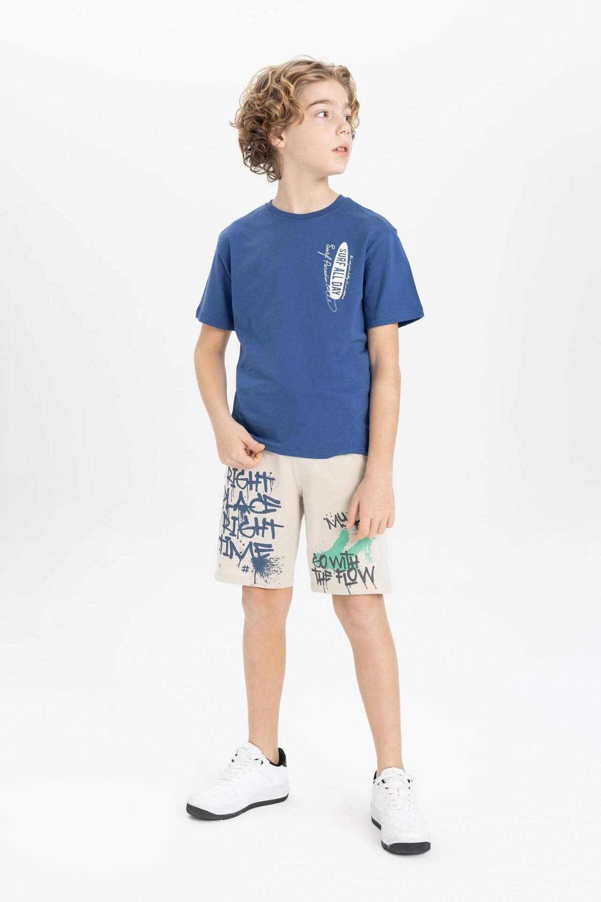 DeFacto-Boy's Printed Shorts C1854A824Sm 4