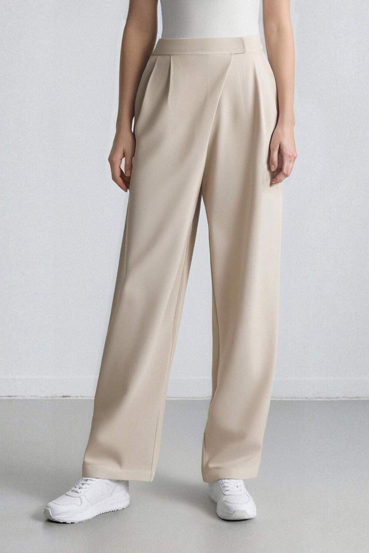 DeFacto-Elastic Waist Linen Blend Harem Pants C2100Ax24Sp 6