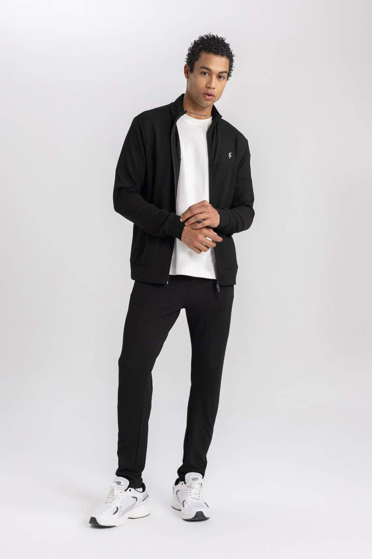 DeFacto-DeFactoFit Standard Fit Dvojité Kapsy Standardní Noha Piqué Úzké Jogger Kalhoty B4594AX24SP 5