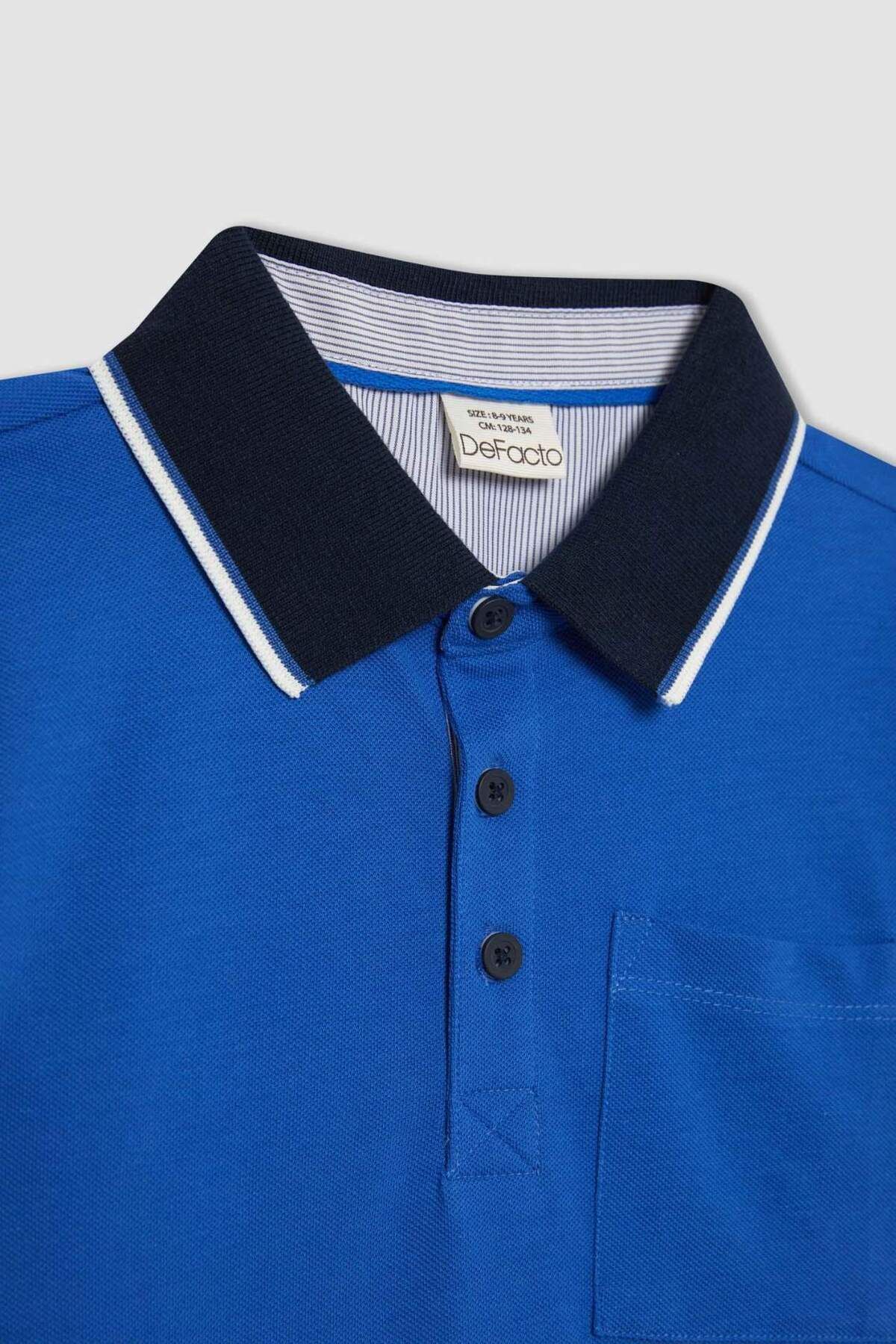 DeFacto-Jungen-Polokragen-Piqué-Kurzarm-T-Shirt B6830A824SM 8