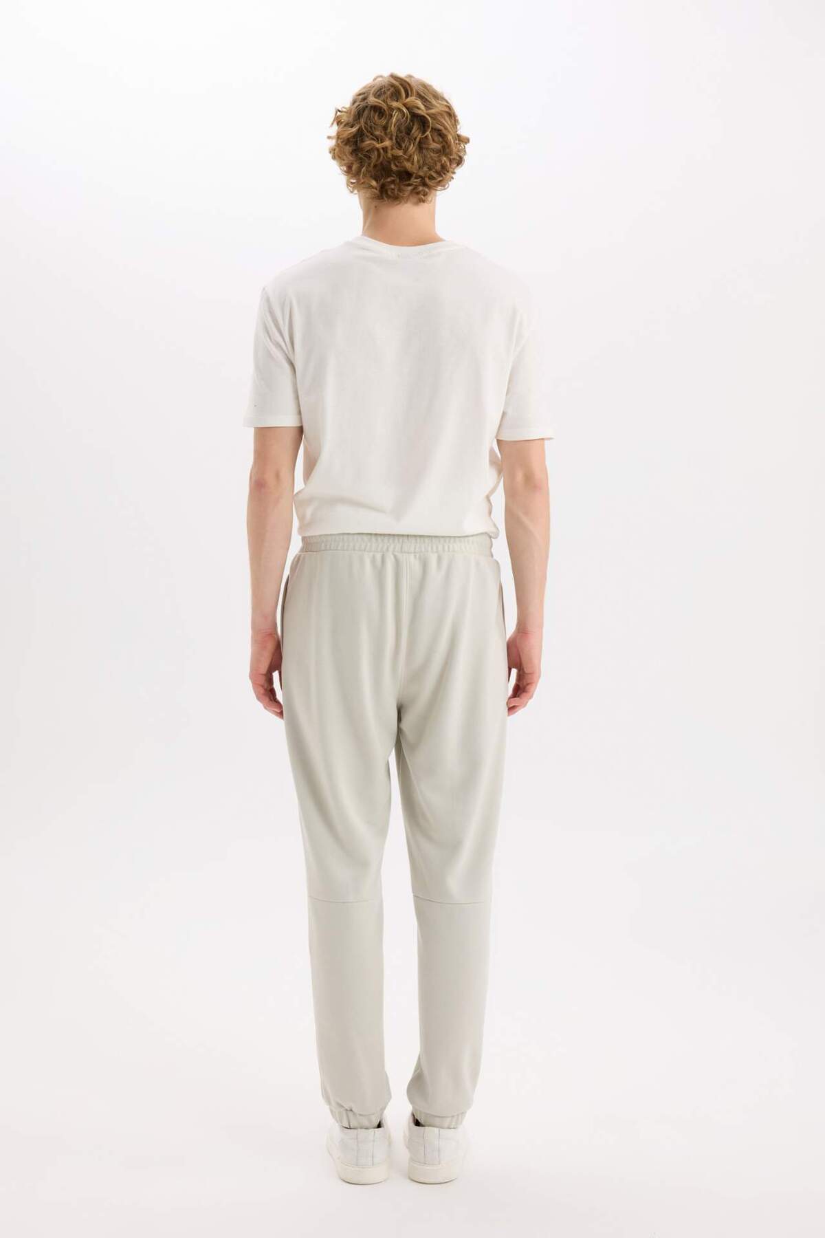 DeFacto-Regular Fit Slim Sweatpants Zipper Pockets Waist Lace-Up Elastic Leg B3657Ax24Sp 6