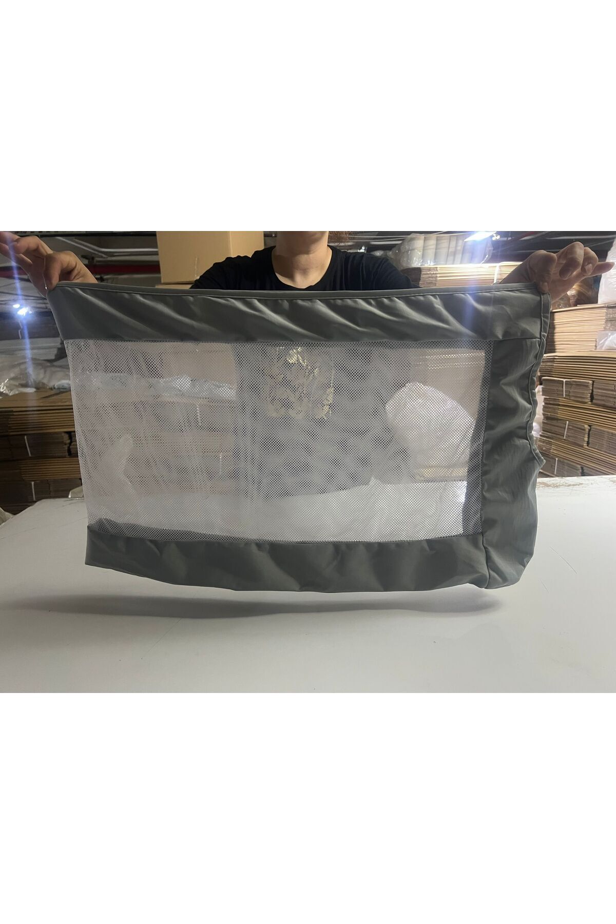 GUİMO Bebek Güvenlik Yatak Bariyeri Yedek Filesi 150cm fotoğrafı 3 (önizleme)