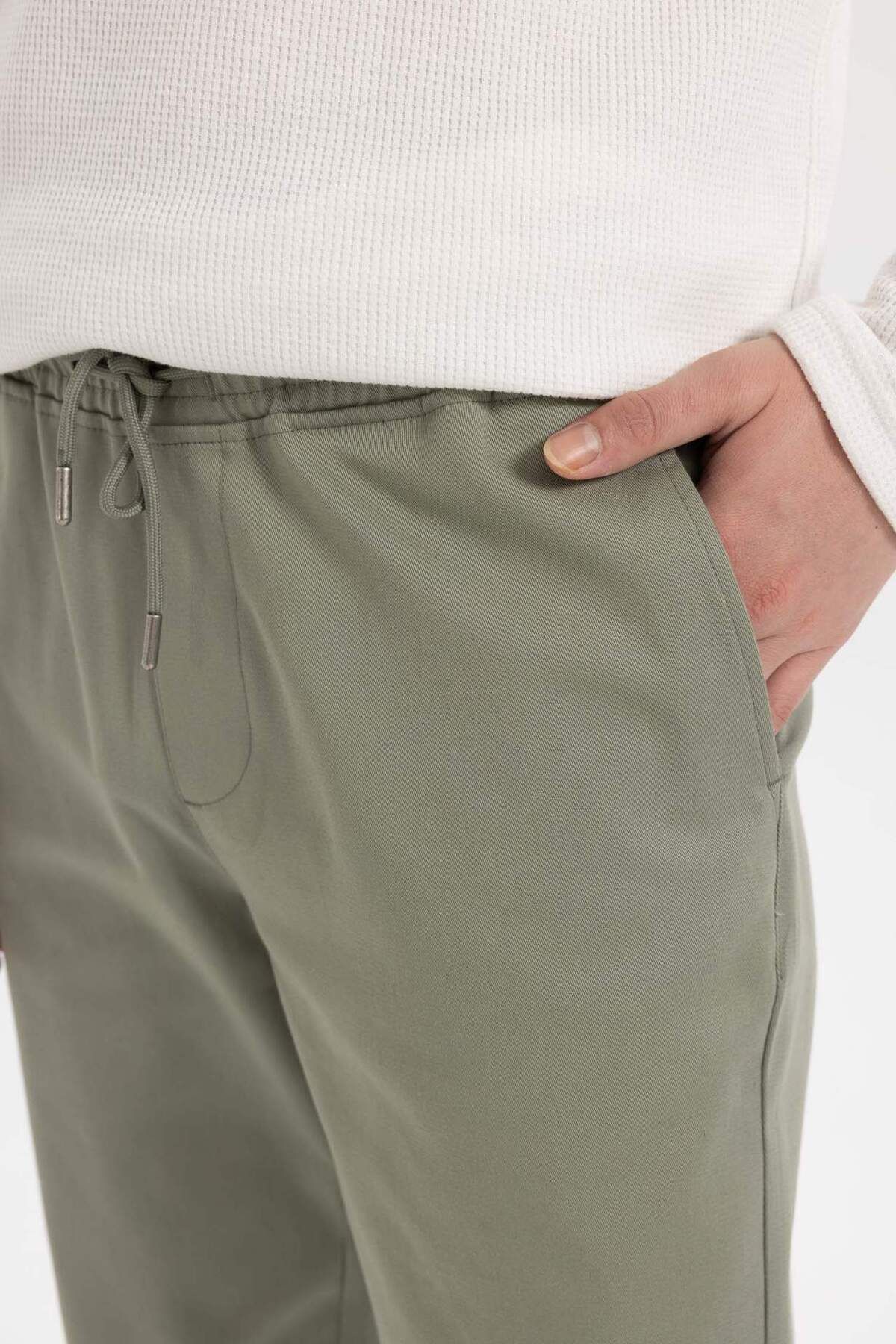 DeFacto-Jogger Pants Basic Plain Modal Tight Leg with Pockets B2155Ax23Au 8