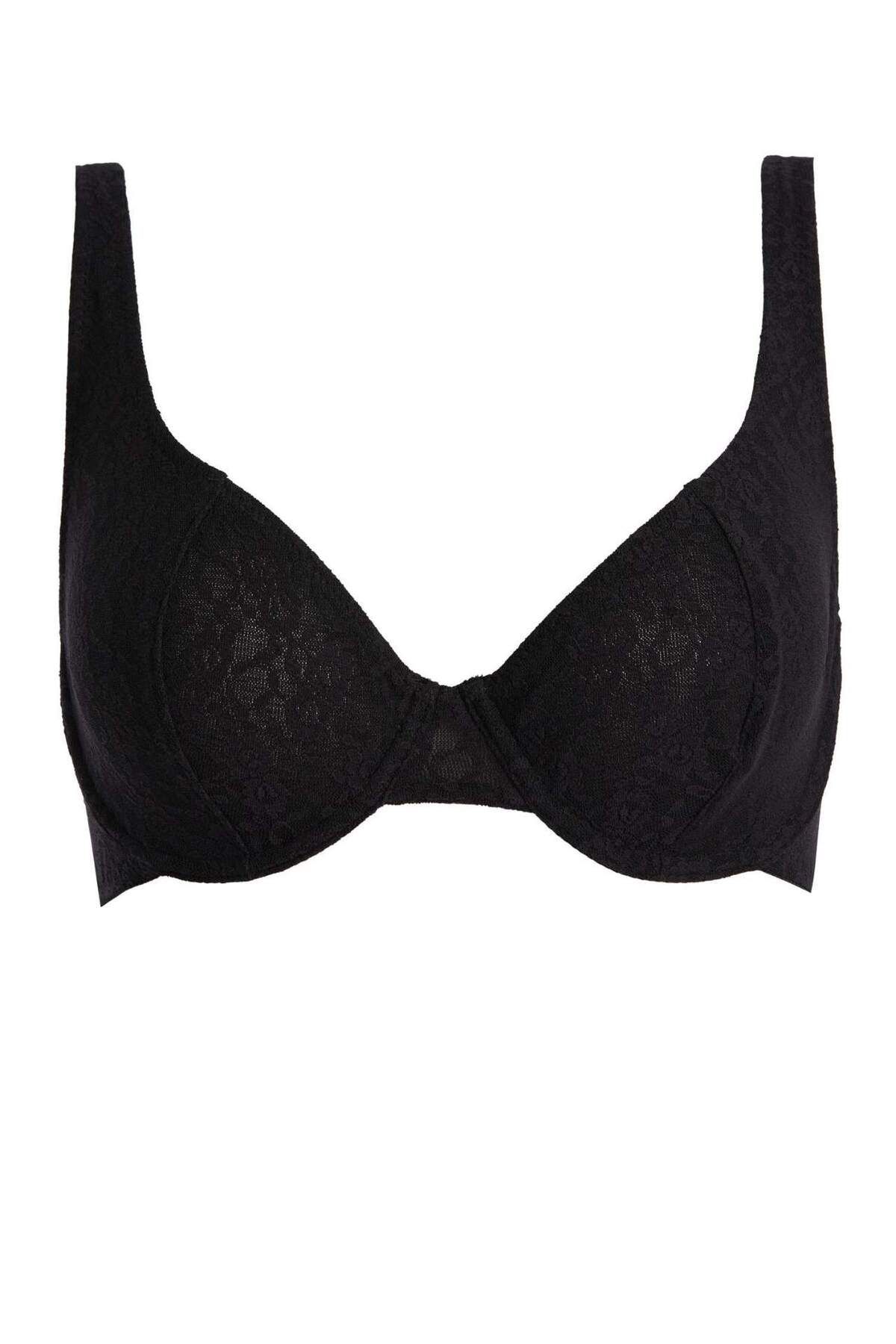 DeFacto-Fall in Love Dantelli Kapsız Pedsiz Balenli Bra A8419AX23WN 1