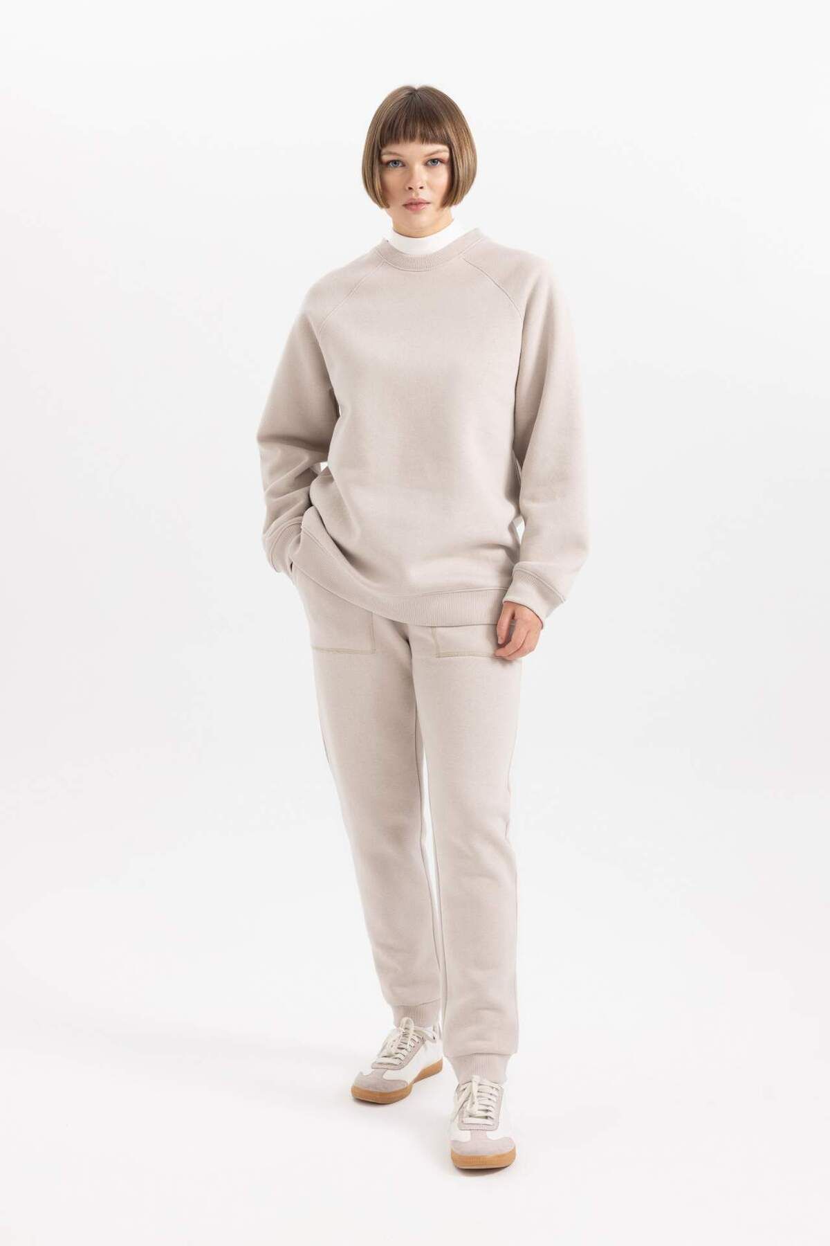 DeFacto-Zimní tepláky Regular Fit Jogger - elastický pas, šněrovací kapsy V2699az23wn 6