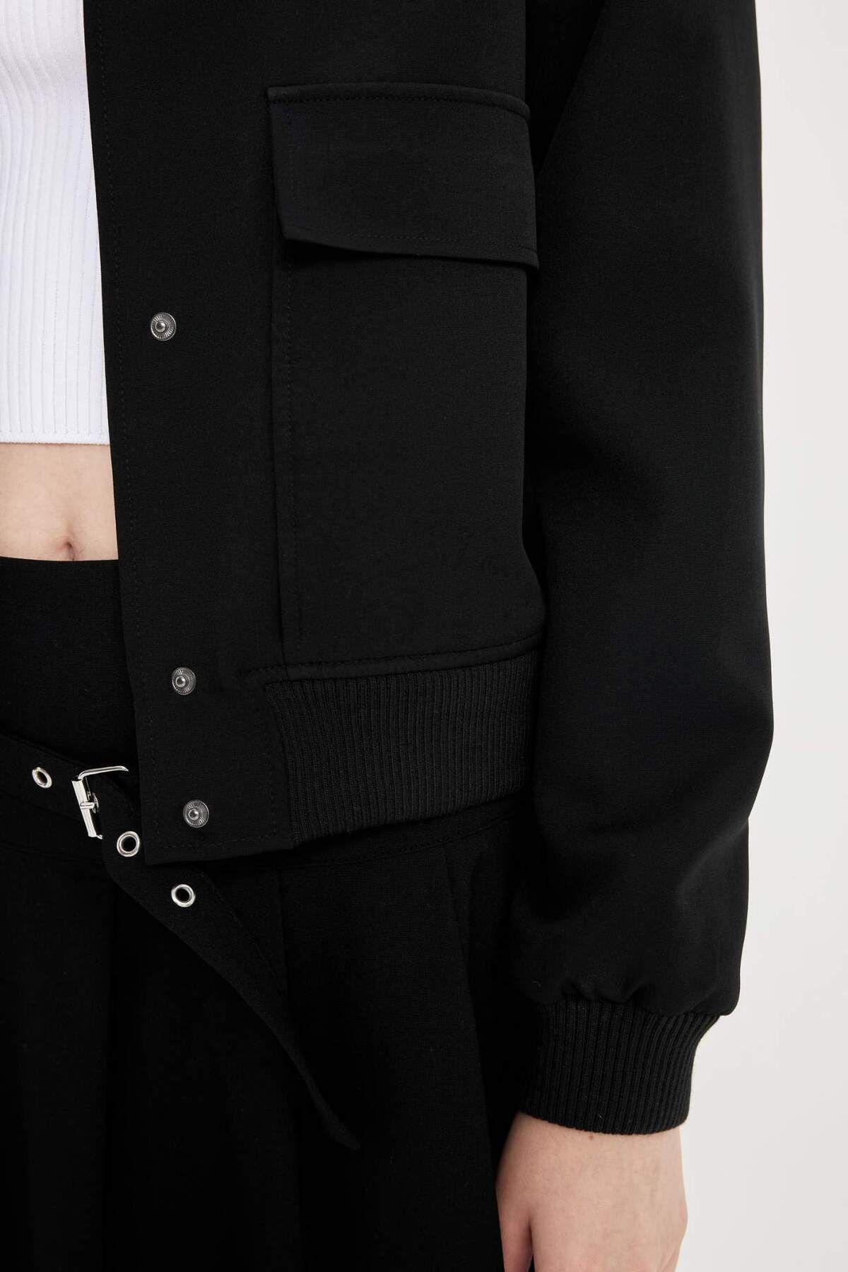 DeFacto-B3469Ax23Au Model Regular Fit Jacket Coat 5