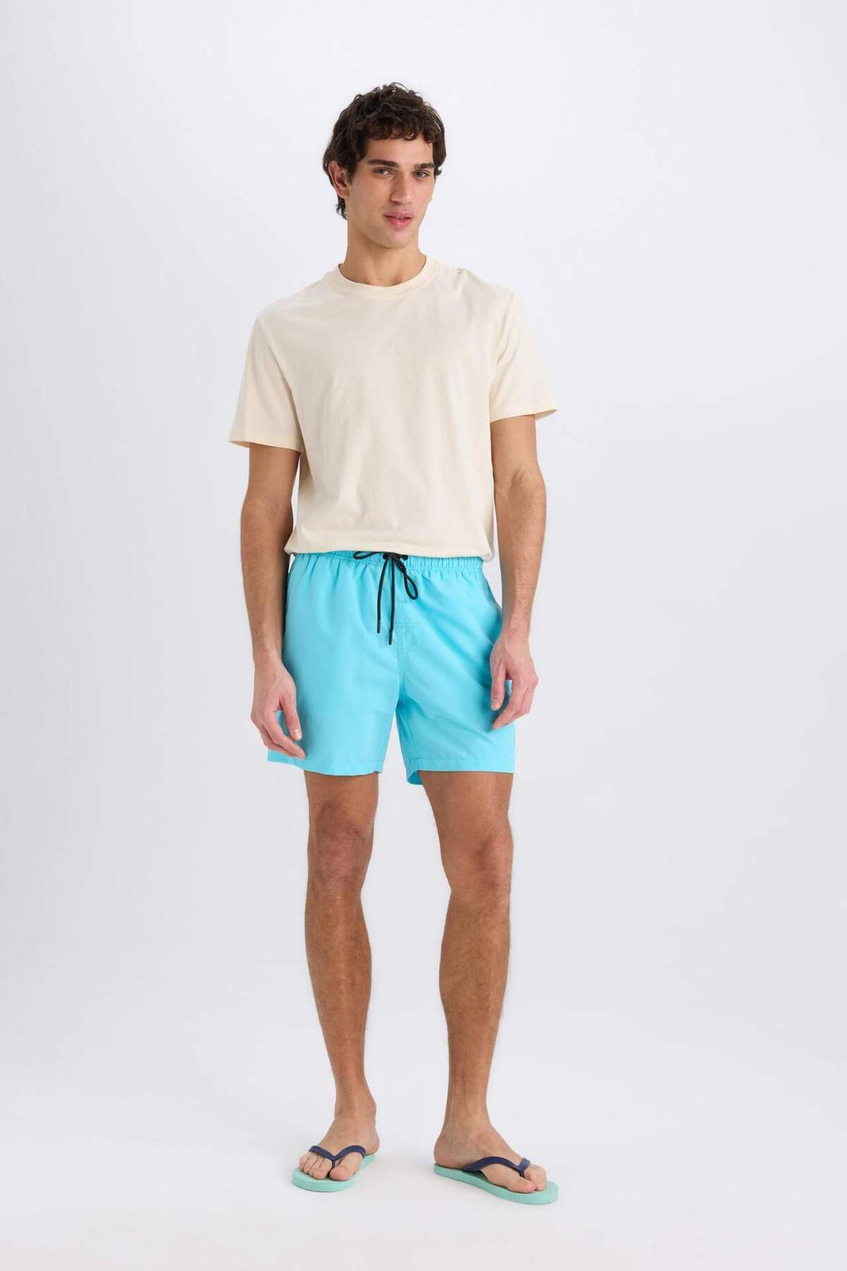 DeFacto-Mesh Lined Short Length Sea Shorts N0131Az23Hs 2