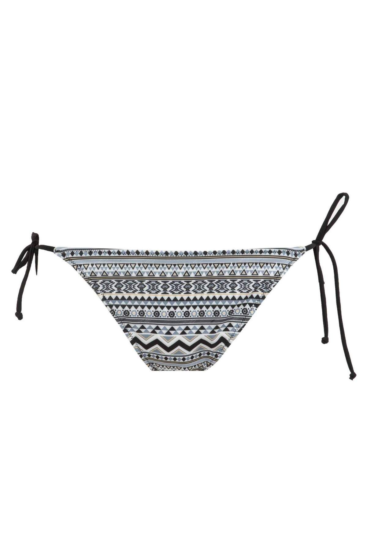 DeFacto-Fall in Love Regular Fit Ethnic Pattern Bikini Bottom A0708Ax23Sm 7