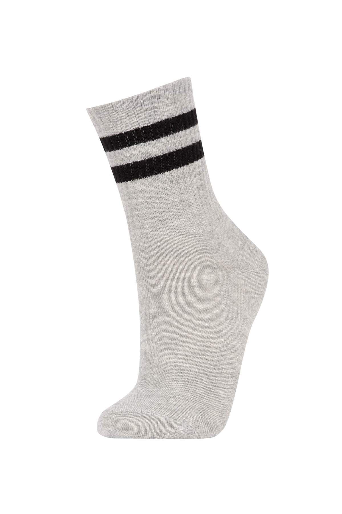 Defacto Erkek Çocuk 5'li Pamuklu Çember Desenli Uzun Çorap Y2878A6NS fotoğrafı 5 (önizleme)