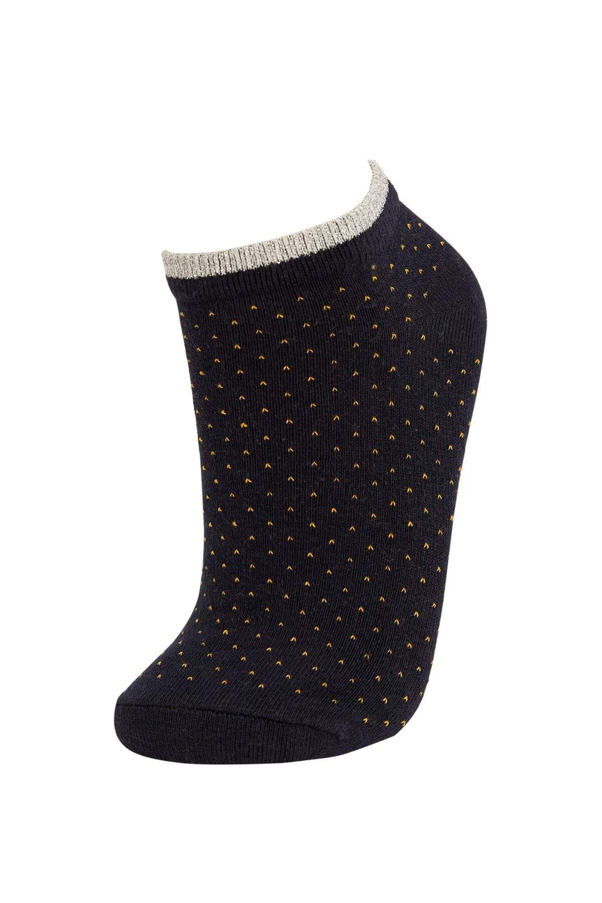 DeFacto-Women's Patterned 3-Piece Short Socks R8360Azns 4