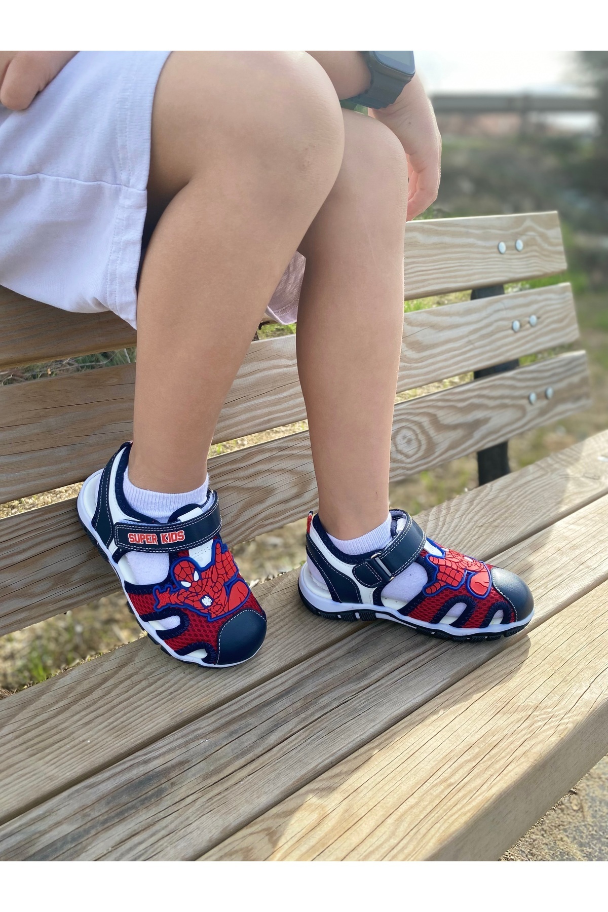 SuperKids Erkek Çocuk Örümcek Adam Ortopedik Yazlik Sandalet Ayakkabı fotoğrafı 5 (önizleme)