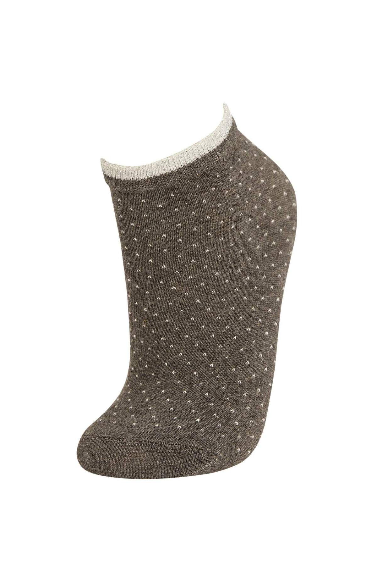 DeFacto-Women's Patterned 3-Piece Short Socks R8360Azns 3