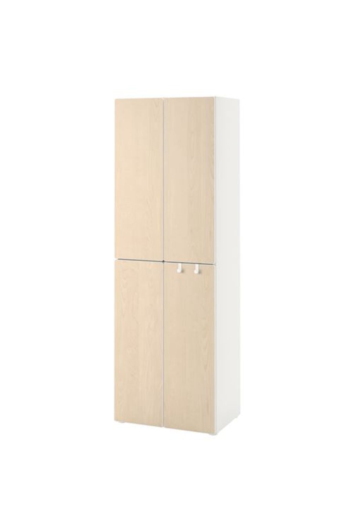IKEA PLATSA/SMASTAD, çocuk gardırobu, beyaz-huş, 60x42x181 cm fotoğrafı 2 (önizleme)