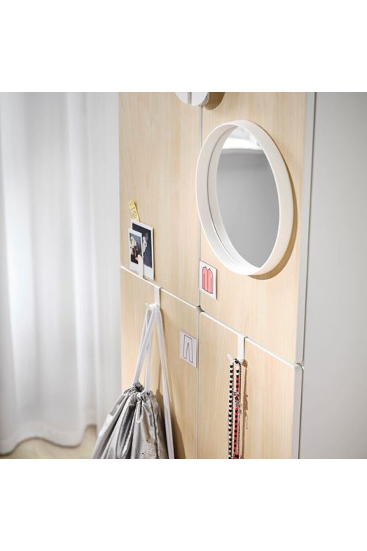IKEA PLATSA/SMASTAD, çocuk gardırobu, beyaz-huş, 60x57x181 cm fotoğrafı 5 (önizleme)