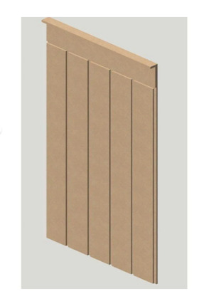 HMC DECOR Boyanabilir Cnc Işlemeli Duvar Paneli Mdf 102×45cm(6MM)