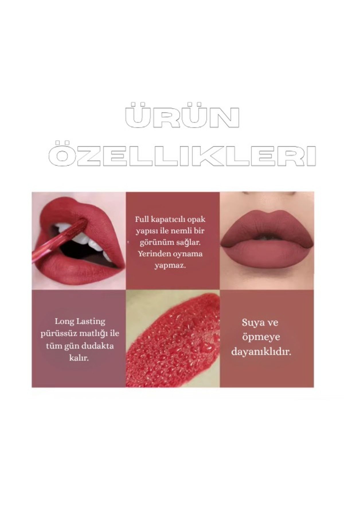 NUNUKO-Soft Matte Kk Lipstick - Soft Version and Creamy Texture (Not Purulent) 2