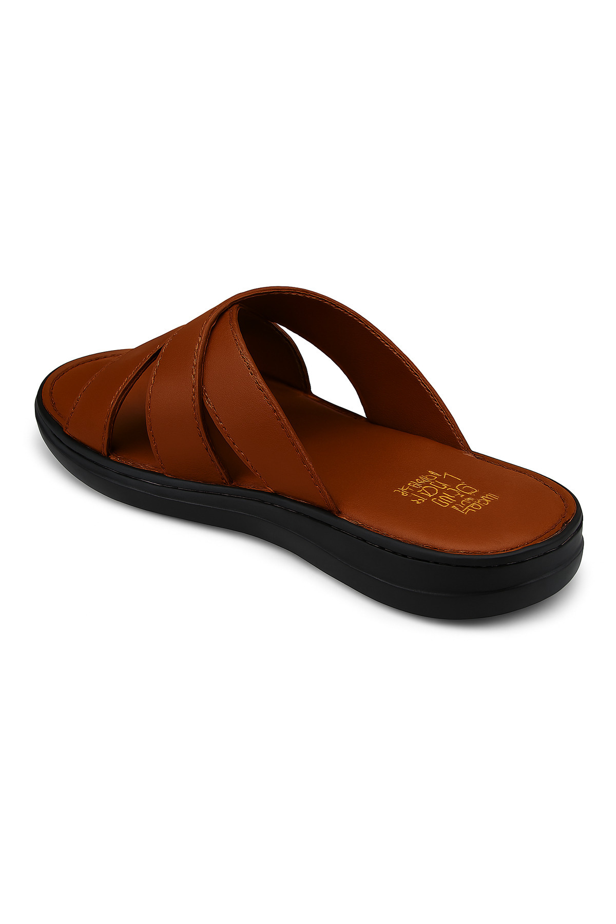 Growish-Gr0294 Inside and Outside Genuine Leather Anti-Slip Rubber Sole Men's Comfort Comfortable Slippers 5