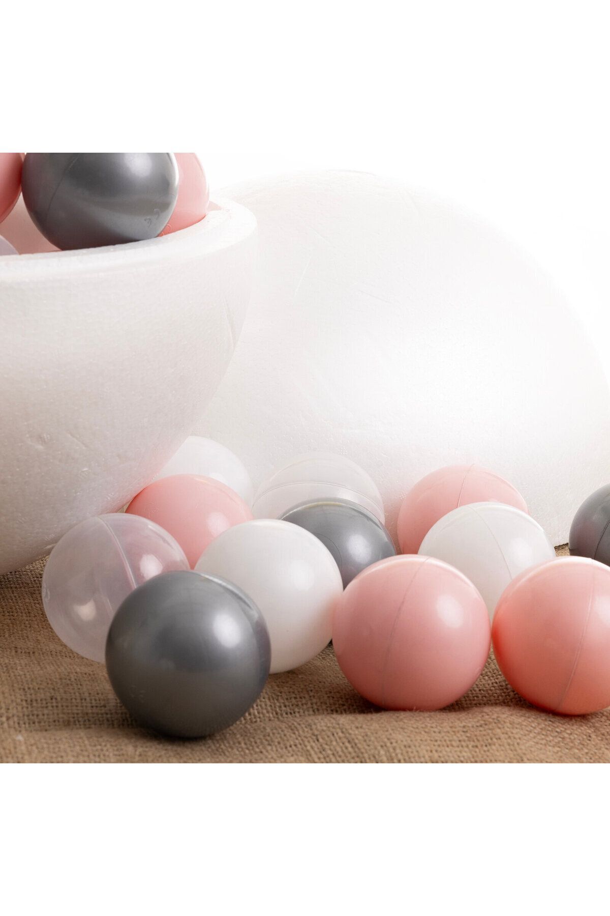 Jusso Bubble 50’Li Top Havuzu Topları - Çok Renkli Pembe fotoğrafı 5 (önizleme)