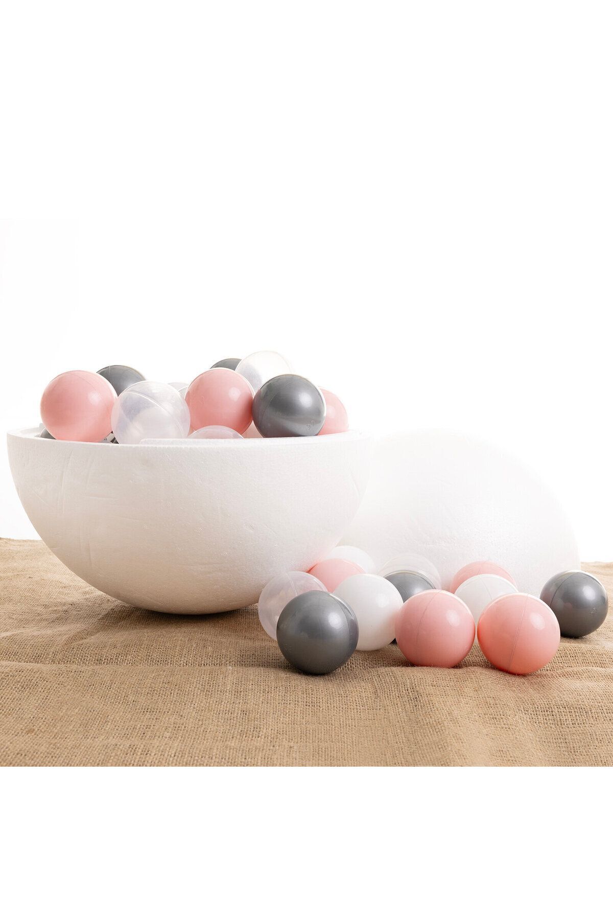 Jusso Bubble 50’Li Top Havuzu Topları - Çok Renkli Pembe fotoğrafı 4 (önizleme)