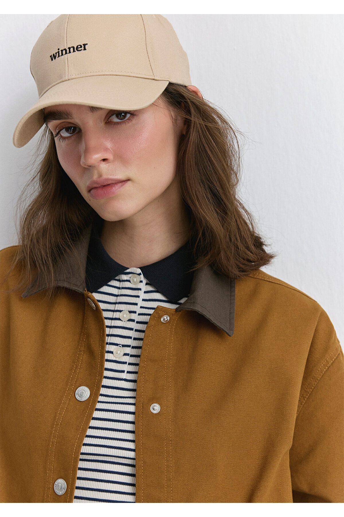 Mavi-Braune Hemdjacke mit Reversdetail, lockere Passform / lockere, entspannte Passform 1211230 -70293 5