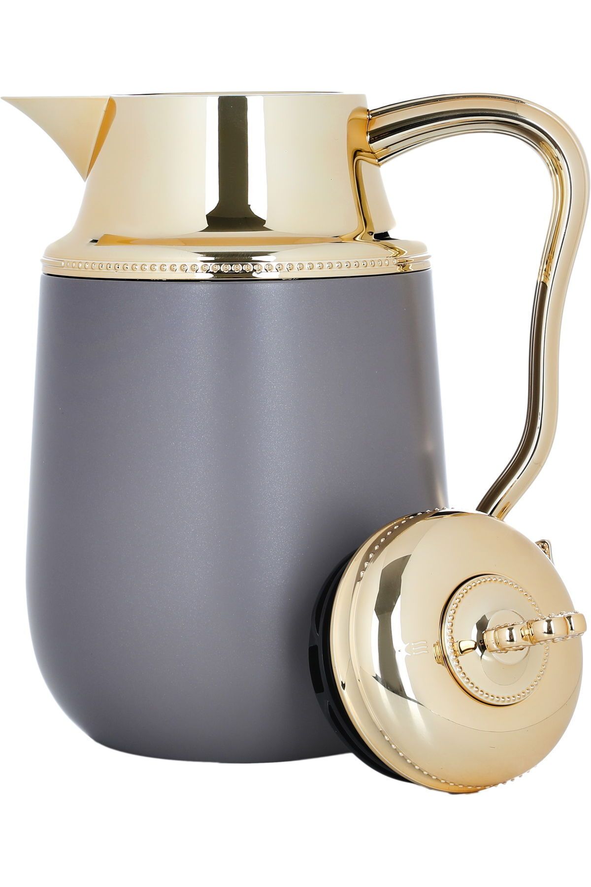 Alsaif Gallery-Fatima Al Saif Gallery Thermos Set, 1/0.7 Liter, Gold, 2 Pieces - Cappuccino 6