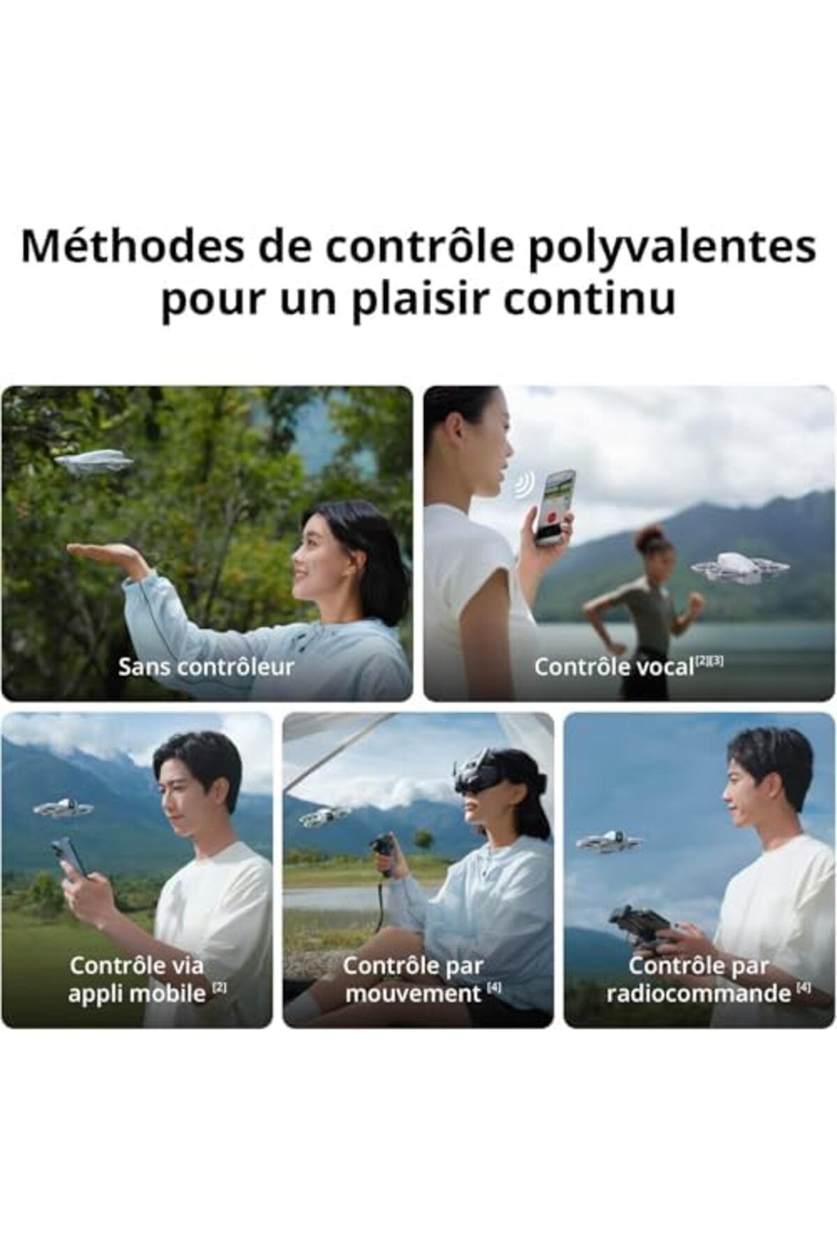 DJI-مجموعة Neo Fly More، طائرة بدون طيار مزودة بكاميرا فائقة الوضوح بدقة 4K، وزن 135 جرامًا، تتبع الهدف بالذكاء الاصطناعي، لقطات سريعة، فيديو ثابت 5
