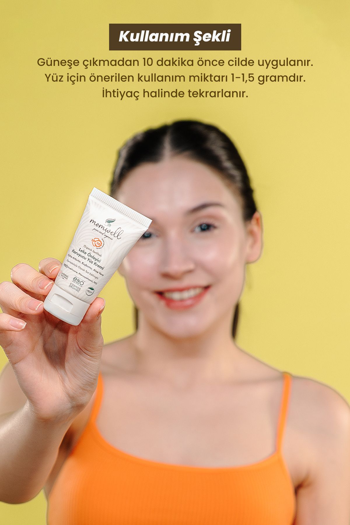 Momwell-Spf 50+ Facial Sunscreen |   Anti-Blemish & Organic |   50ml 2