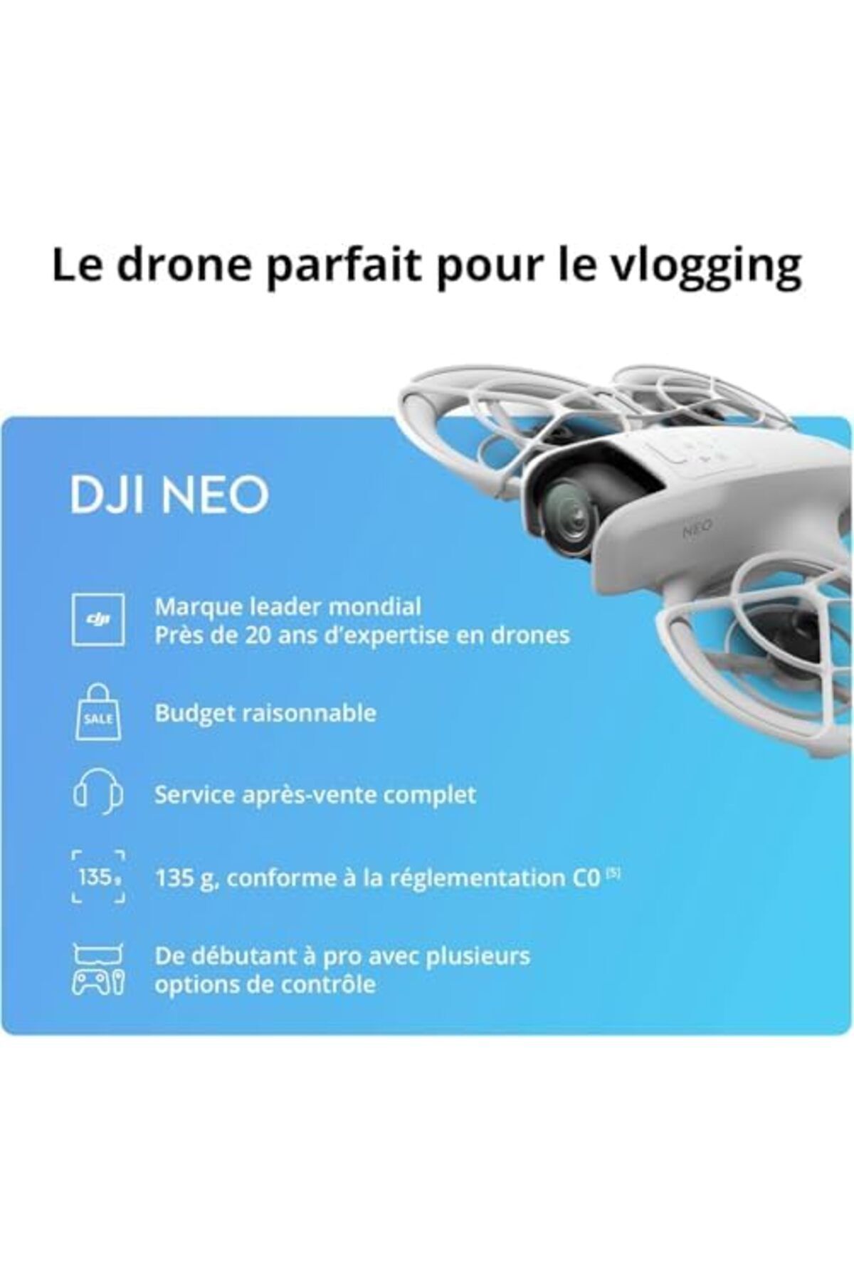 DJI-مجموعة Neo Fly More، طائرة بدون طيار مزودة بكاميرا فائقة الوضوح بدقة 4K، وزن 135 جرامًا، تتبع الهدف بالذكاء الاصطناعي، لقطات سريعة، فيديو ثابت 8