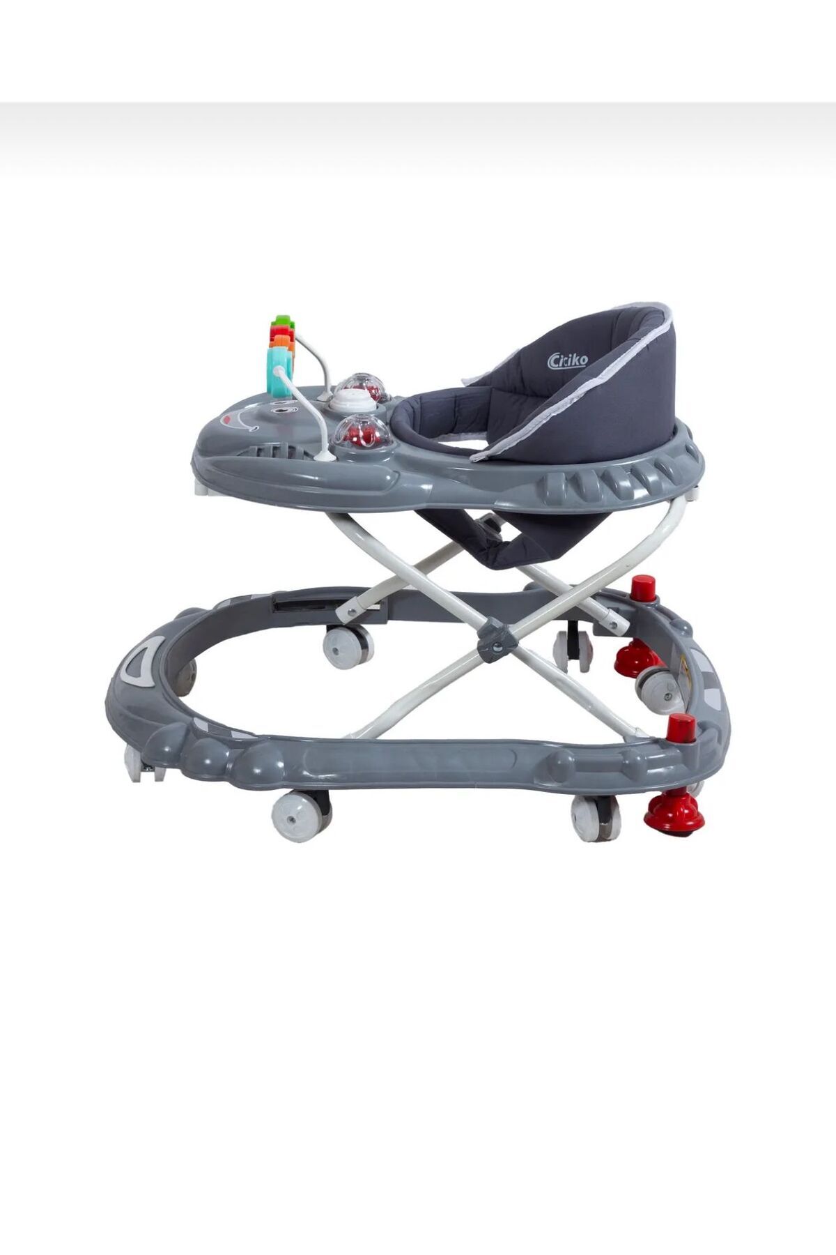 YOGNETIC BabyStep Pro Oyuncaklı Yürüteç | Öğretici ve Eğitici | Stoplu Gri Yürüteç fotoğrafı 4 (önizleme)